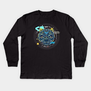 Mecha cold Bear Kids Long Sleeve T-Shirt